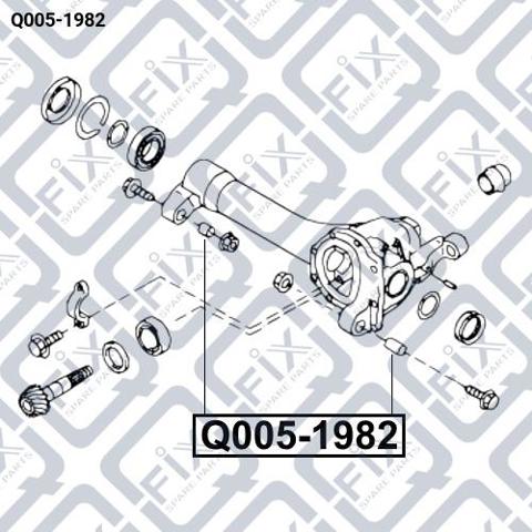 Bloco silencioso (coxim) dianteiro de redutor do eixo dianteiro Q-fix Q0051982 preço, a partir de 13,52 USD