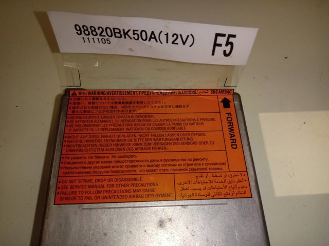Compre 98820BK50A Nissan/Infiniti Módulo processador de controlo da bolsa de ar (Centralina eletrônica AIRBAG)