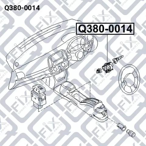 Anel AIRBAG de contato, cabo plano do volante Q-fix Q3800014