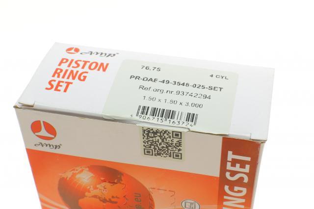 PRDAE493548025SET AMP/Paradowscy Kit de anéis de pistão de motor, 1ª reparação ( + 0,25)