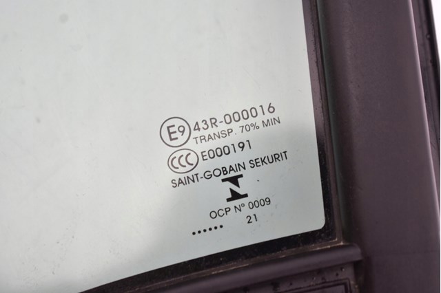 9818042280 Peugeot/Citroen Vidro de janelo da porta dianteira esquerda