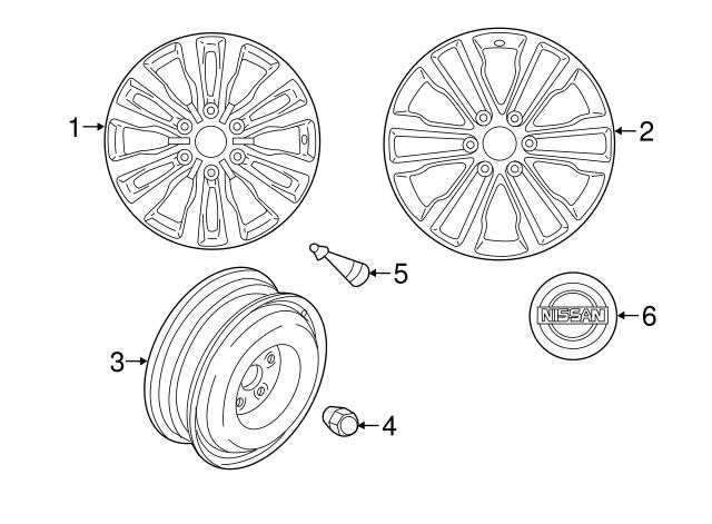 Compre 402241LA3A Nissan/Infiniti Porca de roda