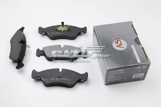AST593 AST Sapatas do freio traseiras de disco