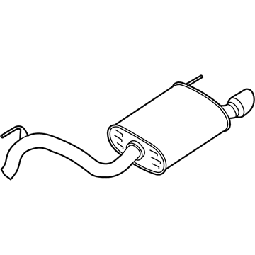 Silenciador, parte traseira para Ford Mustang VI ZG