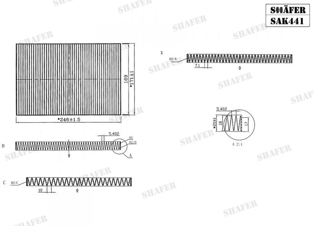 Compre SAK441 Shafer Filtro de salão