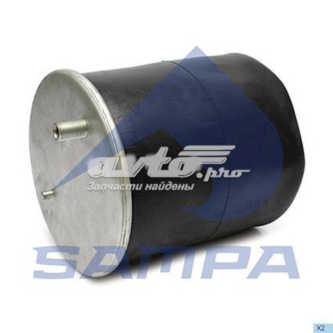 Coxim pneumático (suspensão de lâminas pneumática) do eixo traseiro Sampa Otomotiv‏ SP55491201