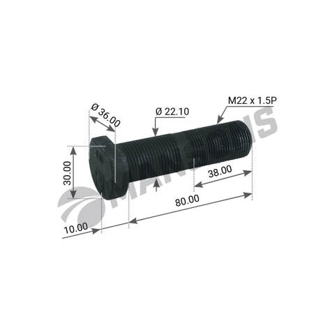 Compre 0329633111 BPW Prego de roda traseiro