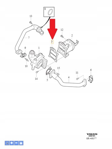 31370267 Volvo Vedante de válvula EGR de recirculação