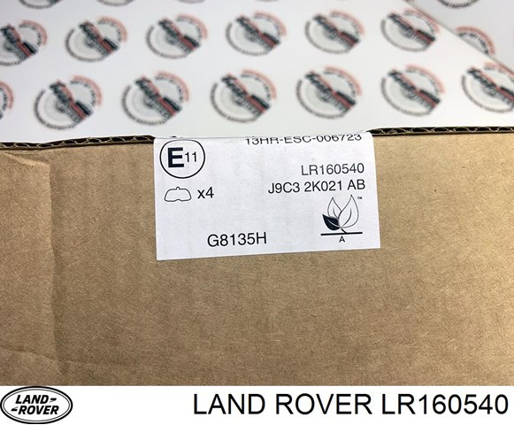 LR160540 Land Rover Sapatas do freio dianteiras de disco