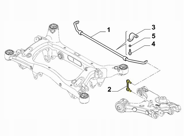 Montante de estabilizador traseiro 50548354 Fiat/Alfa/Lancia
