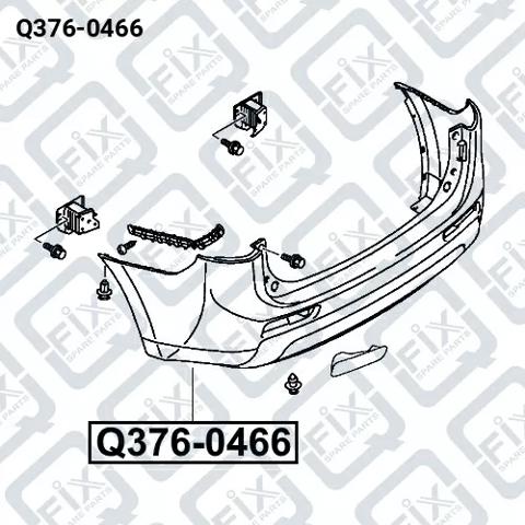 Pára-choque traseiro Mitsubishi 6410F375 preço, a partir de 215,84 USD