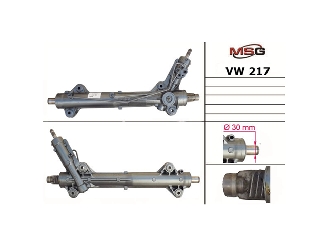 Compre VW216R MSG Rebuilding Cremalheira da direção