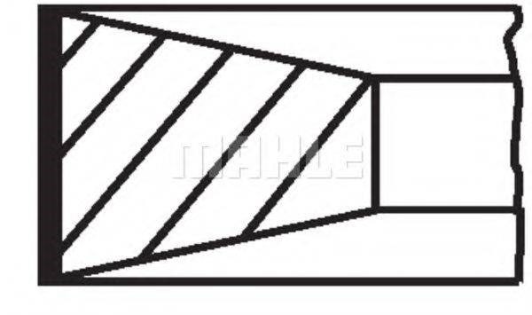 Anéis do pistão para 1 cilindro, 2ª reparação ( + 0,50) Mahle Original 039RS001130N2 preço, a partir de 30,33 USD