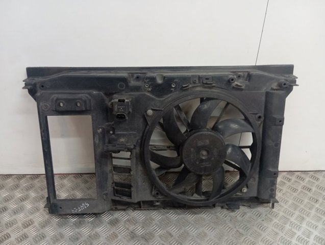 Compre 9806313580 Peugeot/Citroen Difusor do radiador de esfriamento, montado com motor e roda de aletas