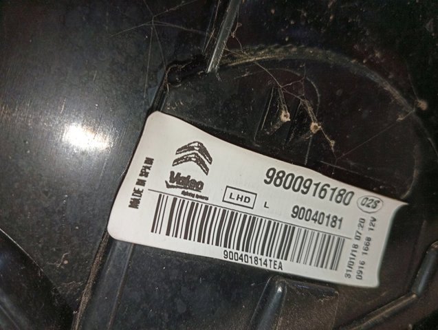 9800916180 Peugeot/Citroen Lanterna traseira esquerda