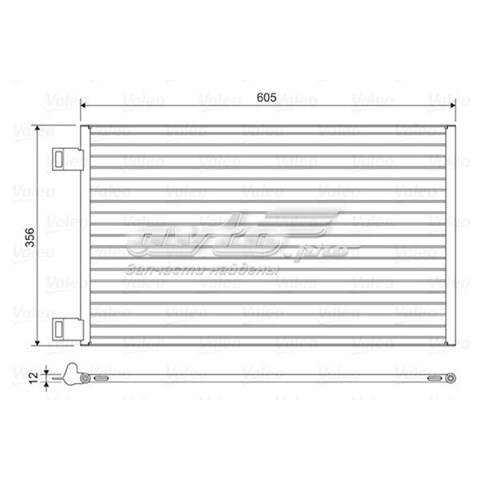 Radiador de aparelho de ar condicionado VALEO 822553