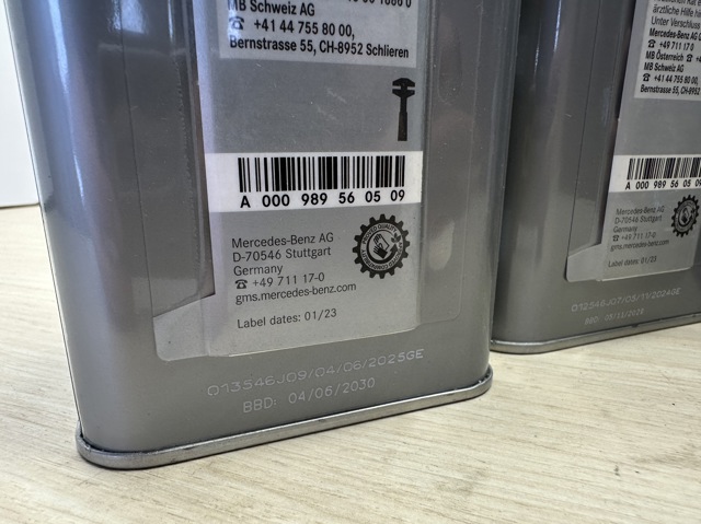 Fluido de freio A000989560509 Mercedes