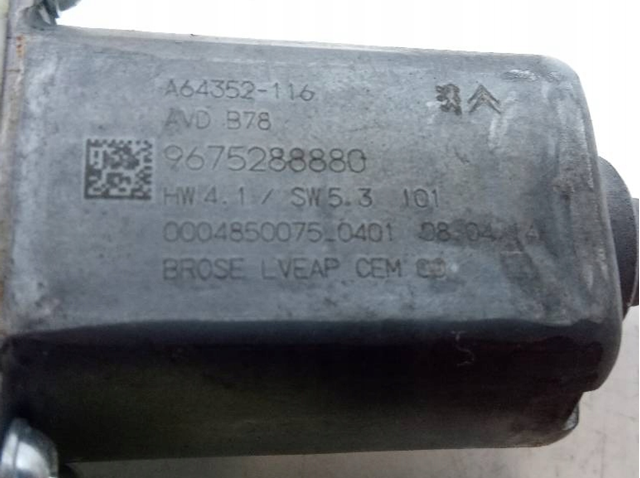 Mecanismo de acionamento de vidro da porta dianteira direita Peugeot/Citroen 9675924680 preço, a partir de 51,32 USD