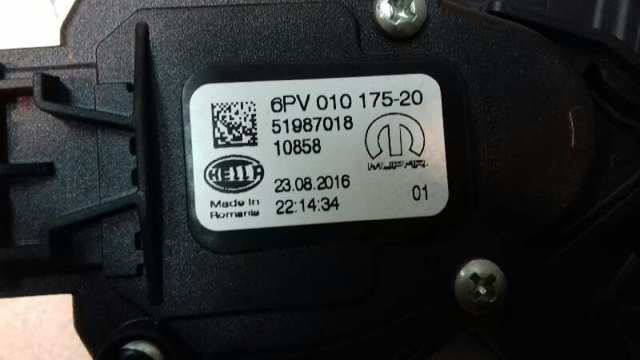 Pedal de gás (de acelerador) Fiat/Alfa/Lancia 51987018