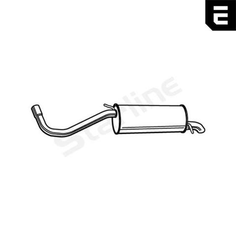 Silenciador, parte traseira Starline 4016402 preço, a partir de 76,16 USD