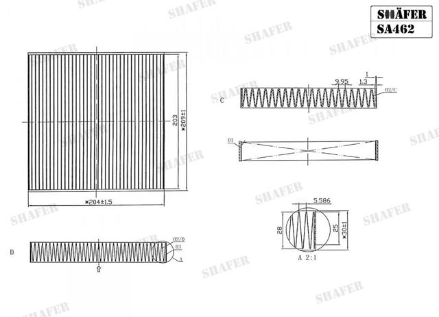 Compre SA462 Shafer Filtro de salão