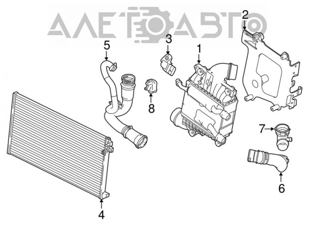 Radiador de esfriamento de motor adicional Jaguar T2H2530 preço, a partir de 220,07 USD