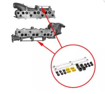 Kit de reparação de tubo coletor de admissão Klifex KL6420905037 preço, a partir de 34,41 USD