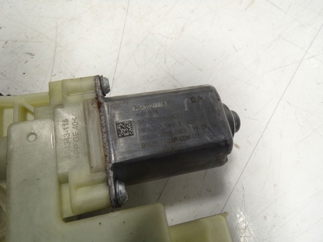 Mecanismo de acionamento de vidro da porta dianteira direita Peugeot/Citroen 9675924680