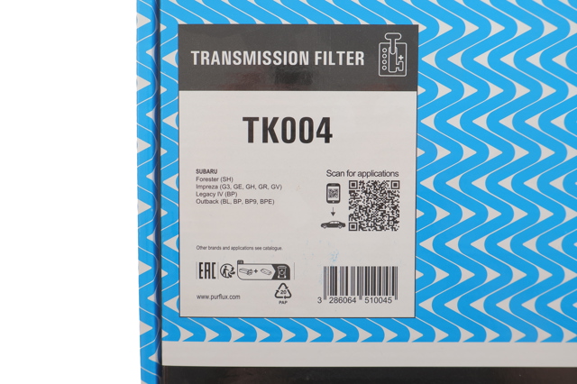 TK004 Purflux Filtro da Caixa Automática de Mudança