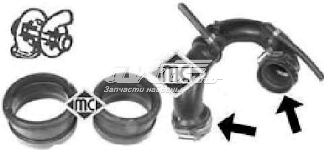 Anel de cano derivado de turbina, de ar comprimido 4642 Metalcaucho