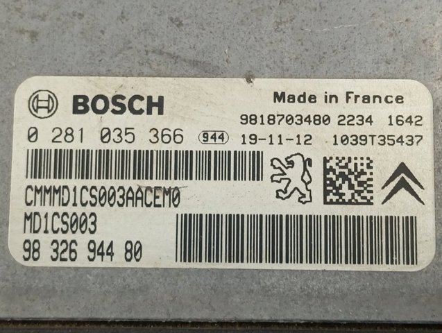  Peugeot/Citroen 9832694480 preço, a partir de 407,21 USD
