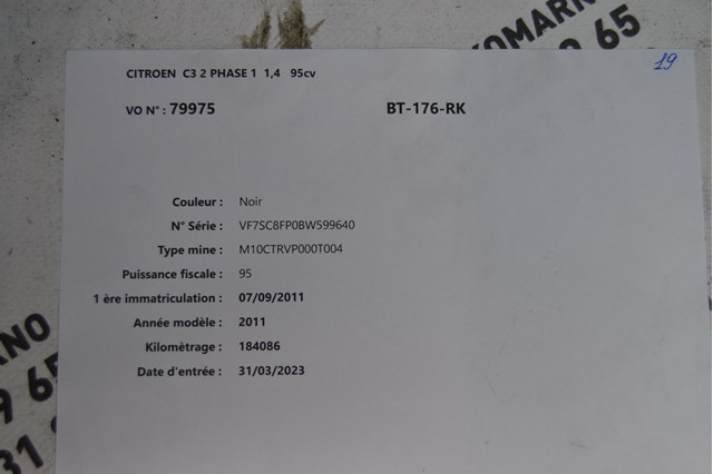 Motor montado Peugeot/Citroen 8F01