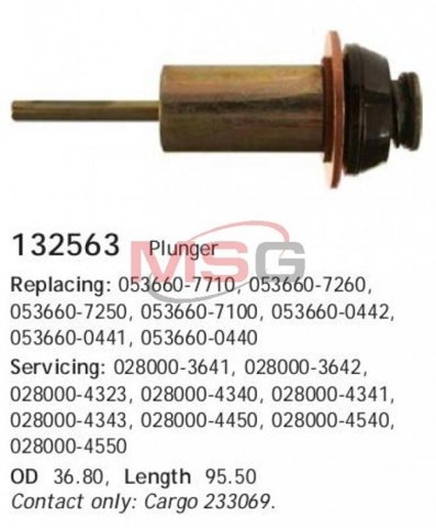 Kit de reparação do relê de tração do motor de arranco Cargo 132563