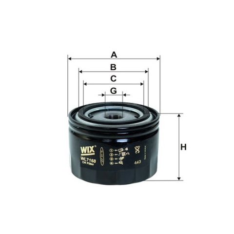 Filtro de óleo WIX WL716812 preço, a partir de 5,95 USD