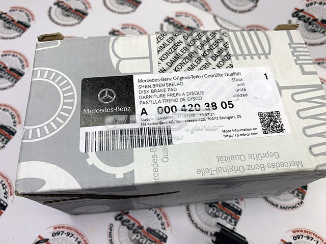 Compre A0004203805 Mercedes Sapatas do freio traseiras de disco