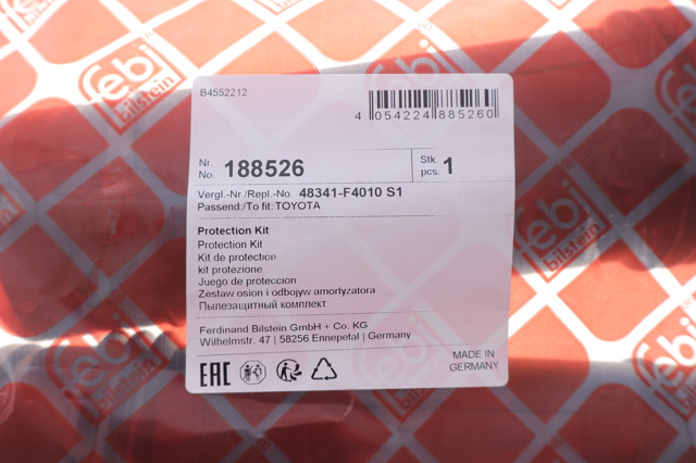  Pára-choque (grade de proteção) de amortecedor traseiro + bota de proteção Toyota Corolla sedan (E21) (2019 - 2026) 