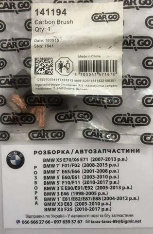 Escova do motor de arranco 141194 Cargo