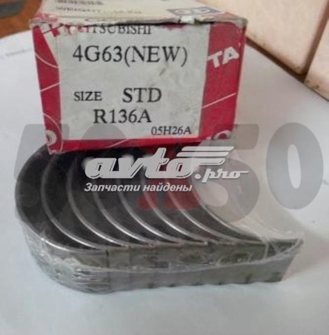 R136ASTD Taiho Folhas inseridas de cambota de biela, kit, padrão (STD)