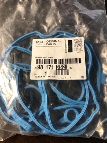 9817129280 Peugeot/Citroen Vedante da tampa de válvulas de motor, kit
