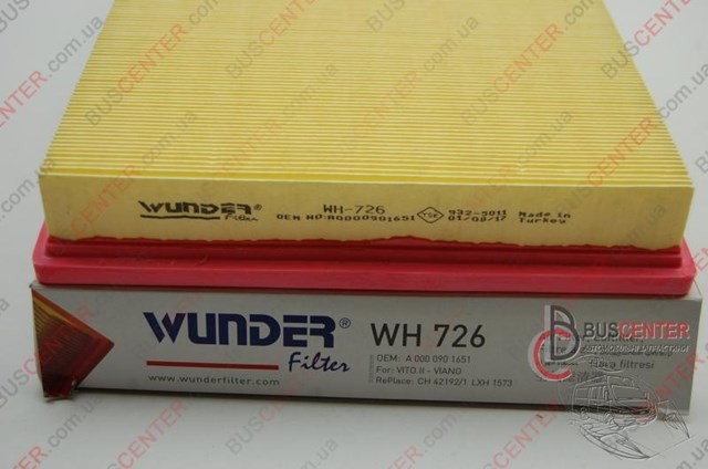 Filtro de ar Wunder WH726