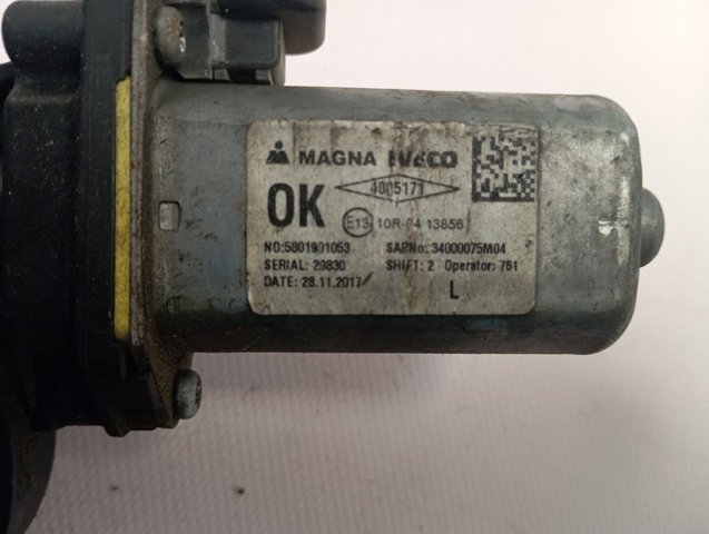 5801901053 Iveco Mecanismo de acionamento de vidro da porta dianteira esquerda