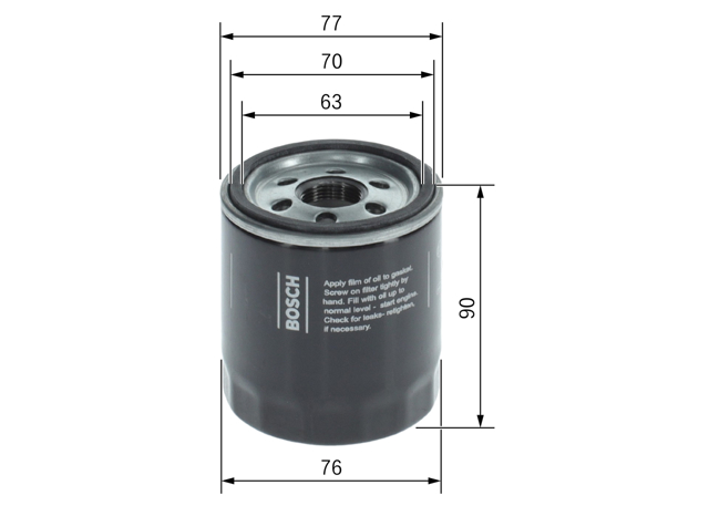 F026407378 Bosch Filtro de óleo