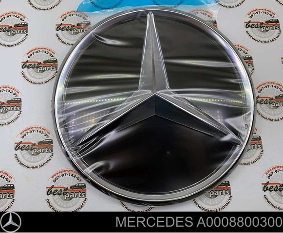 Emblema de grelha do radiador 0008800300 Mercedes