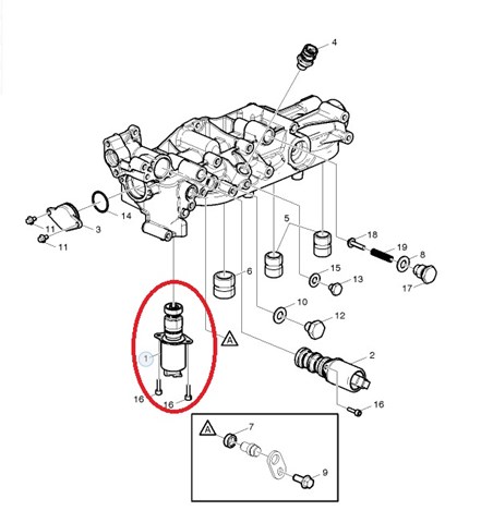 Válvula de regulação de pressão de óleo Renault (RVI) 7423013327 preço, a partir de 707,37 USD
