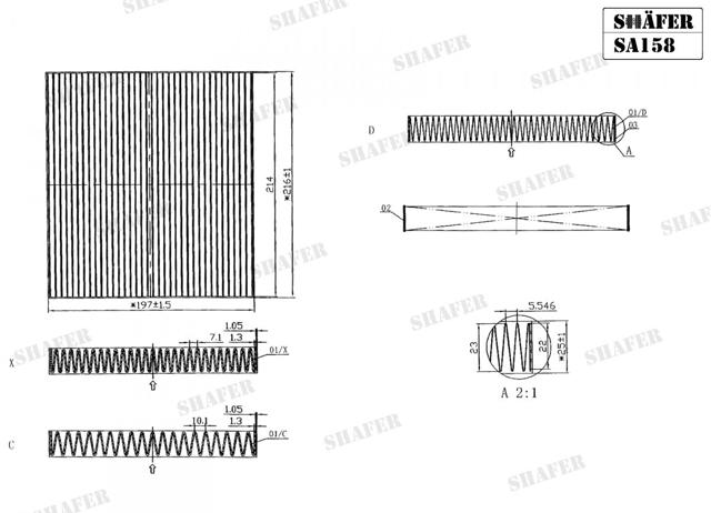 Compre SA158 Shafer Filtro de salão
