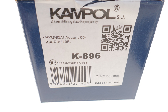 Compre K896 Kampol Sapatas do freio traseiras de tambor