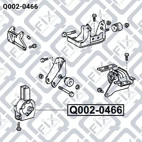 Q0020466 Q-fix Coxim (suporte) dianteiro de motor