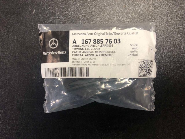 A1678857603 Mercedes Placa sobreposta do pára-choque dianteiro