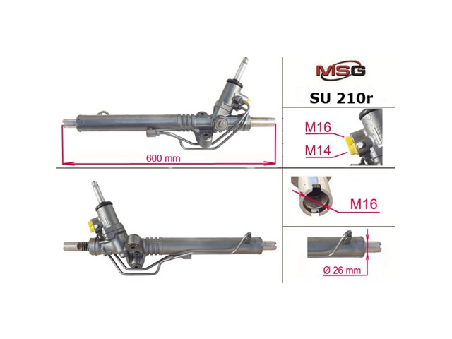 Compre SU210R MSG Rebuilding Cremalheira da direção