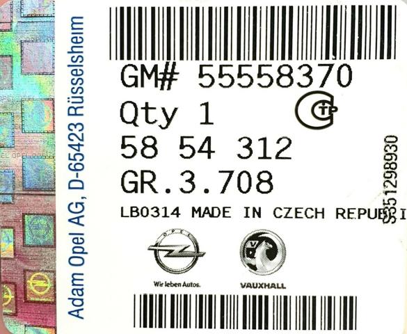 Vedante dianteiro de catalisador General Motors 55558370 preço, a partir de 5,92 USD